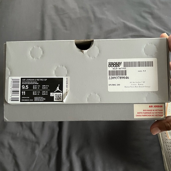 Jordan 2 Retro X Union LA Rattan Sneaker - Picture 8 of 8